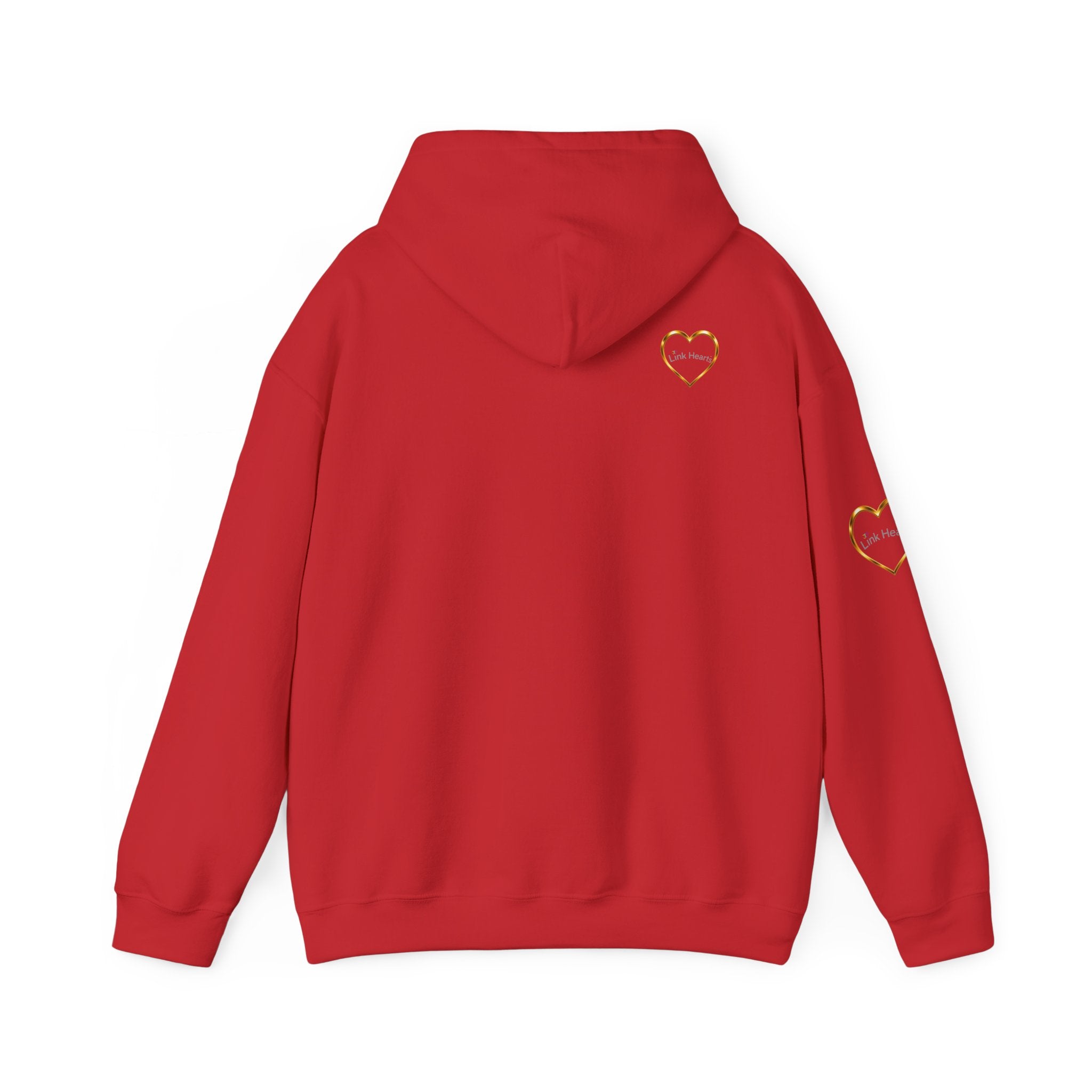 Hoodie — Rainbow Heart Hands Graphic Pullover