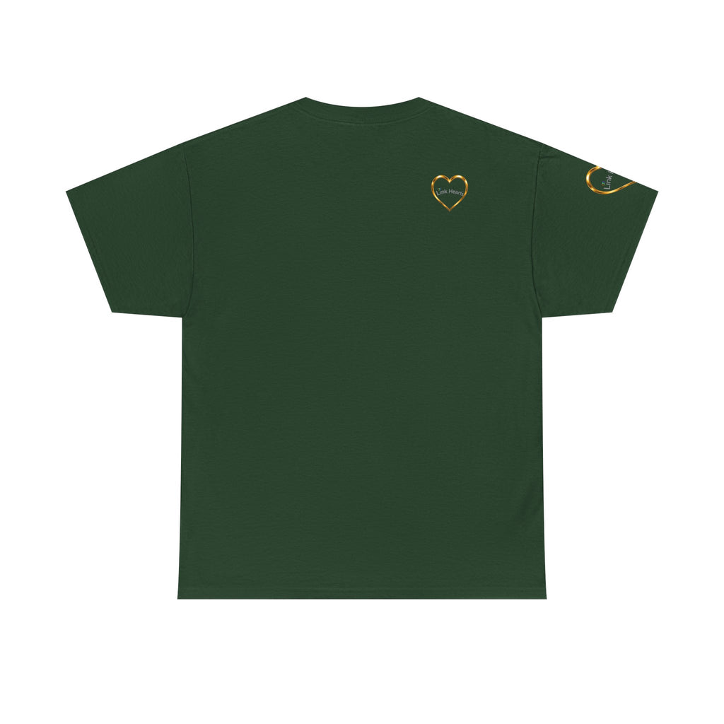 Link Hearts Unity Tee — Matching Rainbow Heart Couple Shirt (Love Wins)