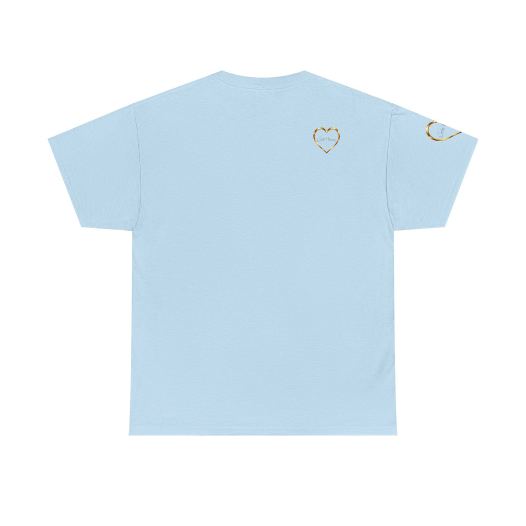 Link Hearts Unity Tee — Matching Rainbow Heart Couple Shirt (Love Wins)