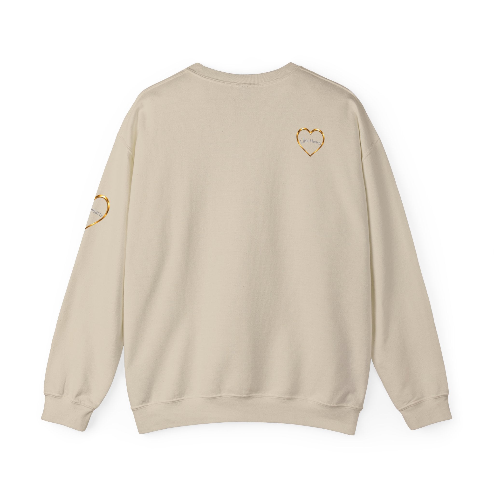 Love Hands Crewneck Sweatshirt — Rainbow Heart Solidarity Pullover