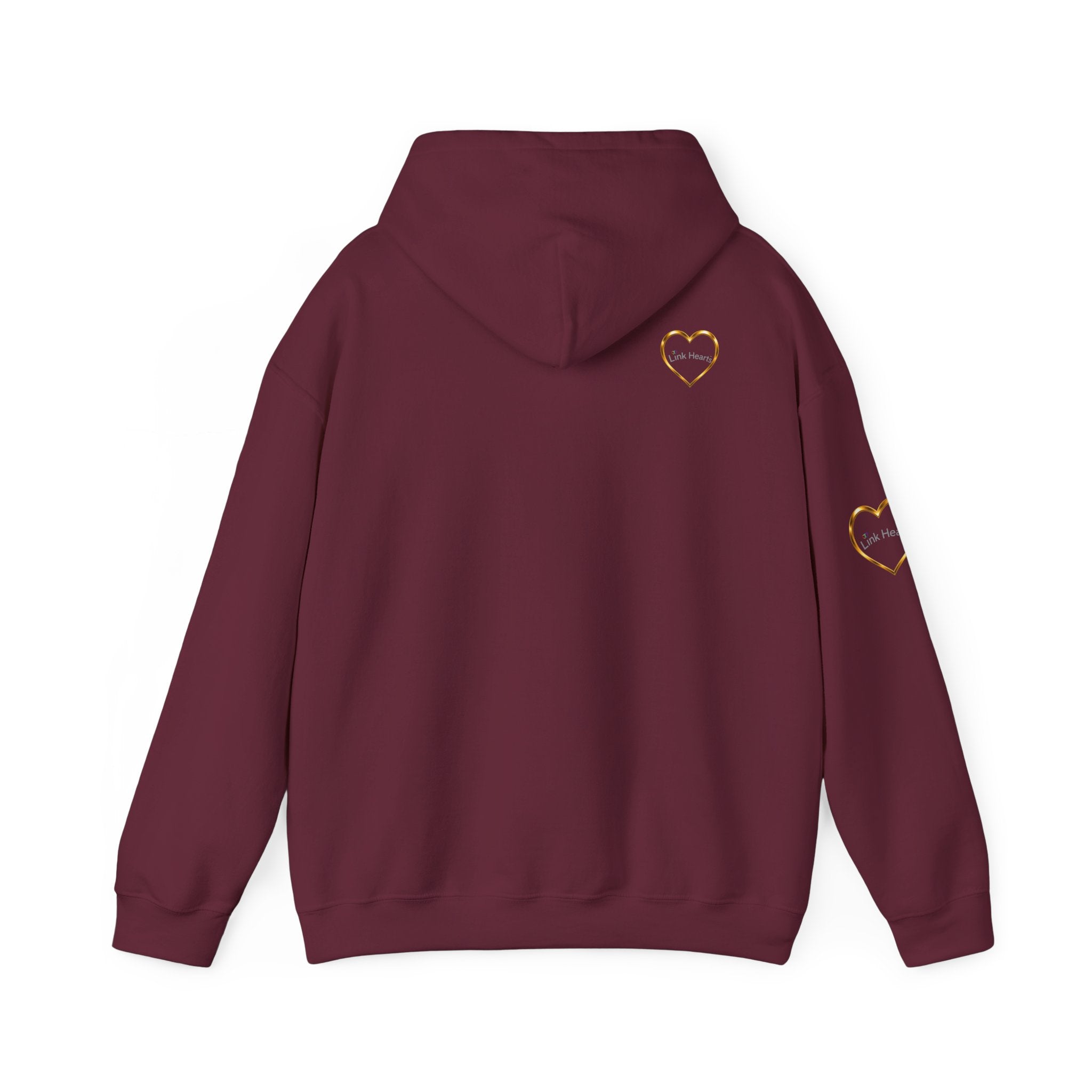 Hoodie — Rainbow Heart Hands Graphic Pullover