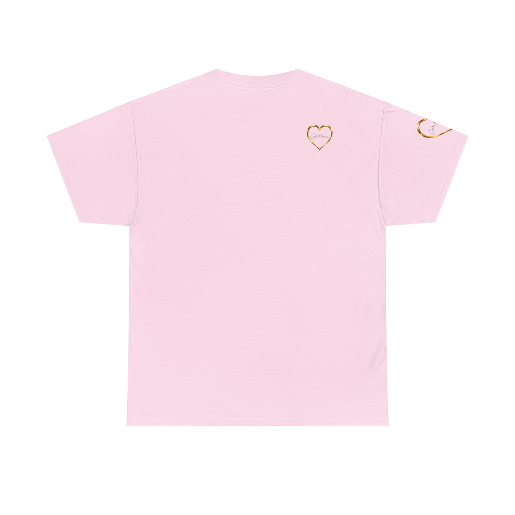 Link Hearts Unity Tee — Matching Rainbow Heart Couple Shirt (Love Wins)