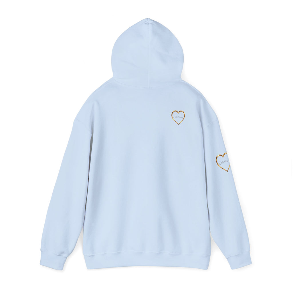 Hoodie — Rainbow Heart Hands Graphic Pullover