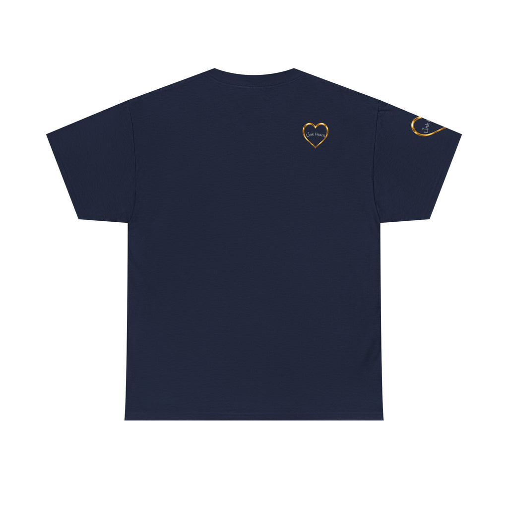 Link Hearts Unity Tee — Matching Rainbow Heart Couple Shirt (Love Wins)