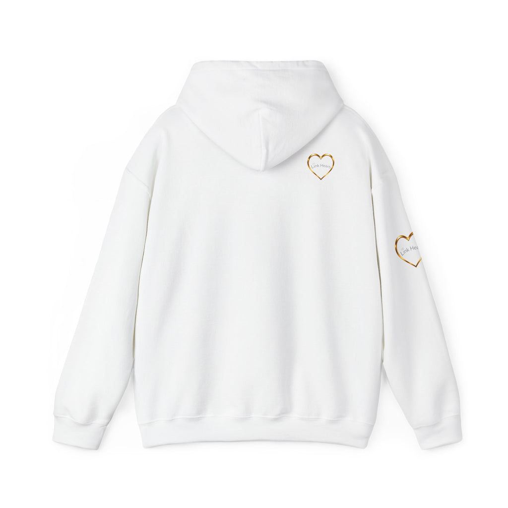 Hoodie — Rainbow Heart Hands Graphic Pullover