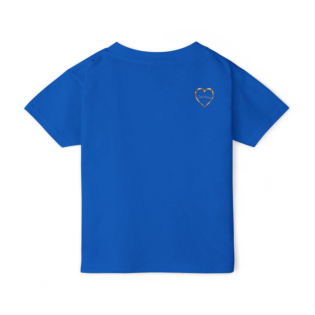 Toddler T‑Shirt — Rainbow Heart Hands Graphic, Inclusive Love Kids Tee